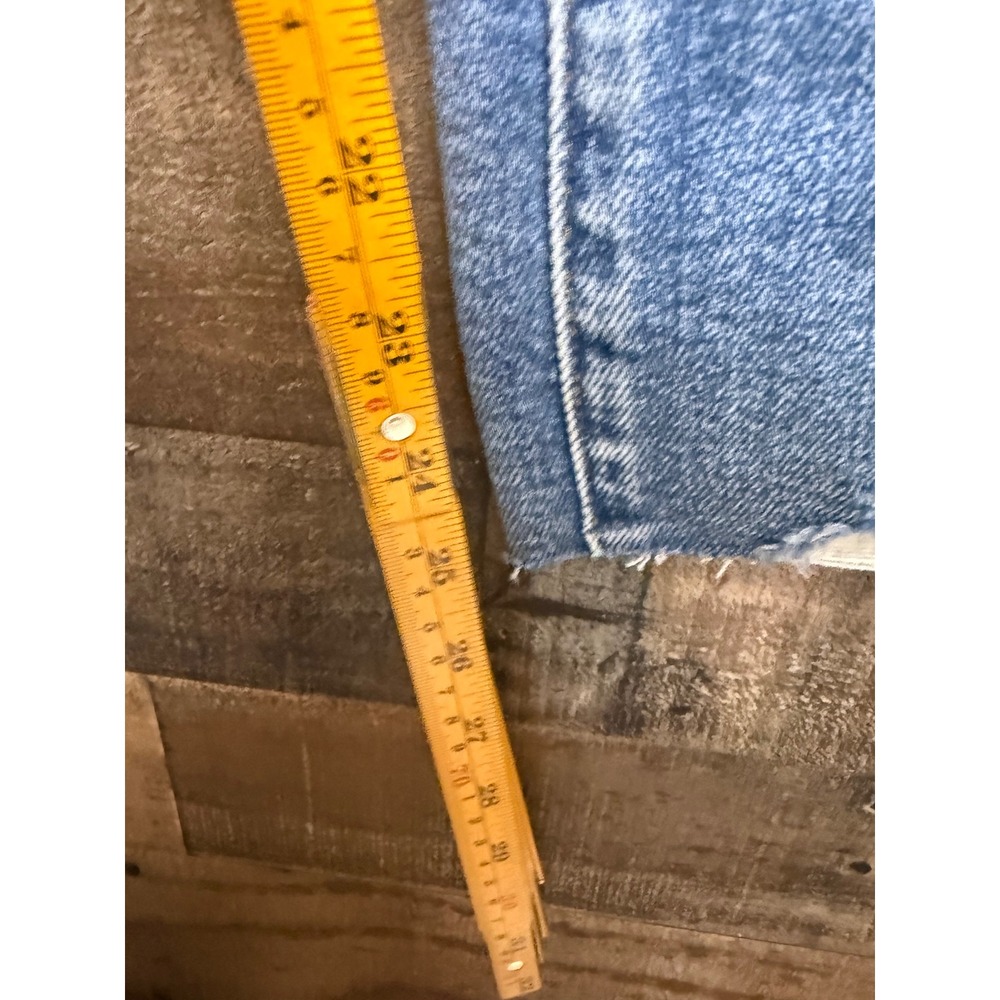 Judy Blue Mid Rise Medium Wash Distressed Hem Kick Flare Jeans JB88979 14W - Picture 3 of 10